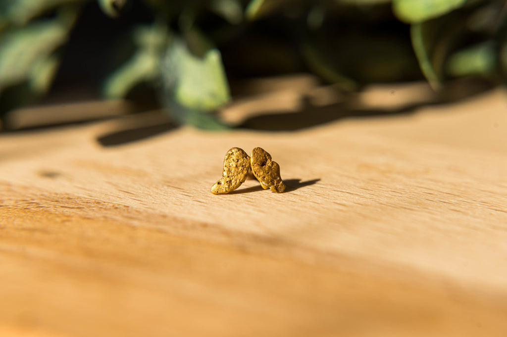 Natural gold nugget pair 2